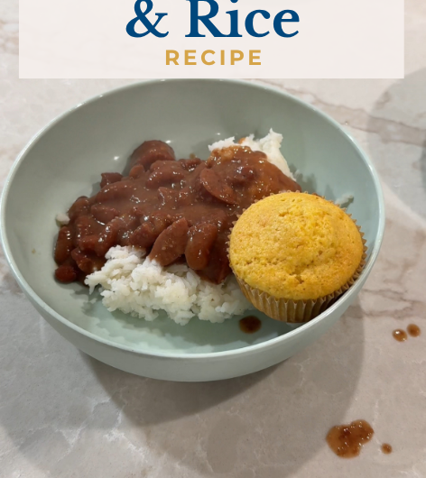 Dinner Ideas: Slow Cooker Red Beans & Rice with Andouille Sausage