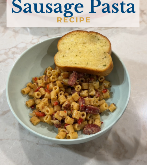 One Pot Creamy Cajun Sausage Pasta 