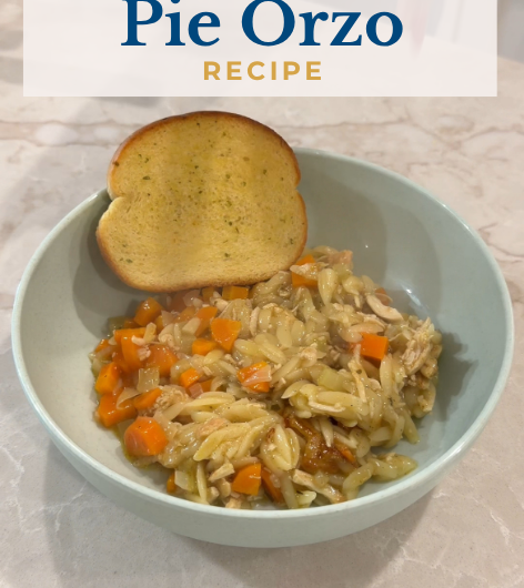Dinner Ideas: Chicken Pot Pie Orzo